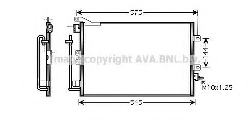 PRASCO RT5417 Condenser, air conditioning